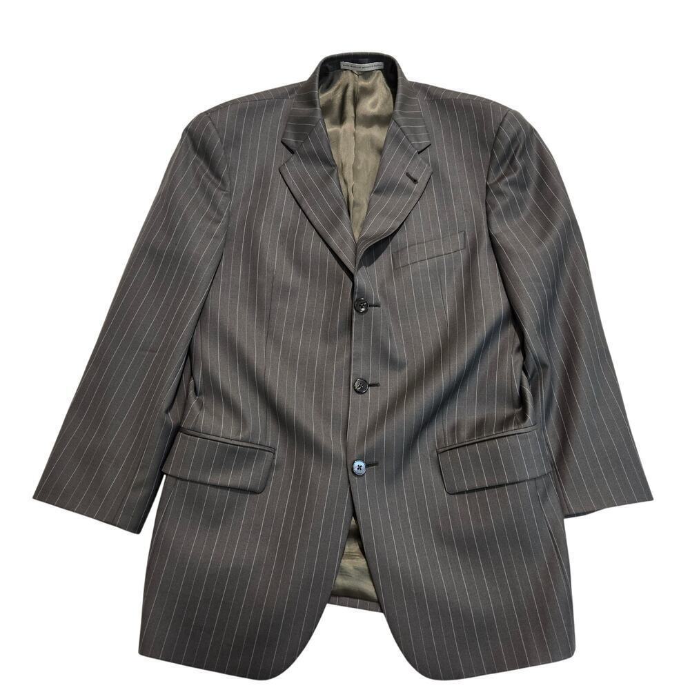Joseph Abboud 100% Wool Pinstripe Suit Jacket Blazer Made in USA Size 40R - Picture 1 of 10